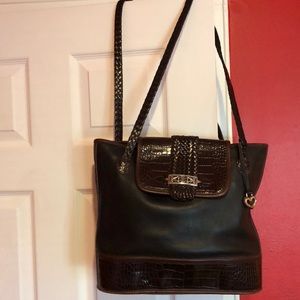 Vintage Brighton Leather Tote